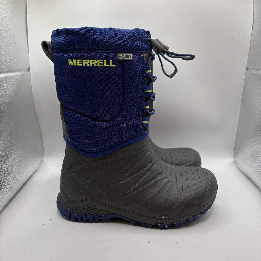 Merrell Snow Quest Lite Waterproof Snow Boot Boys 13 Blue Cobalt